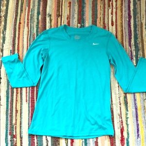 Dri fit long sleeve Nike workout shirt.